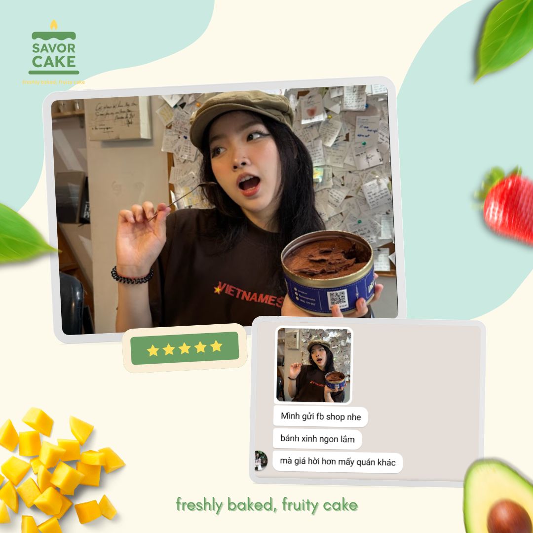 ảnh feedback bánh savor
