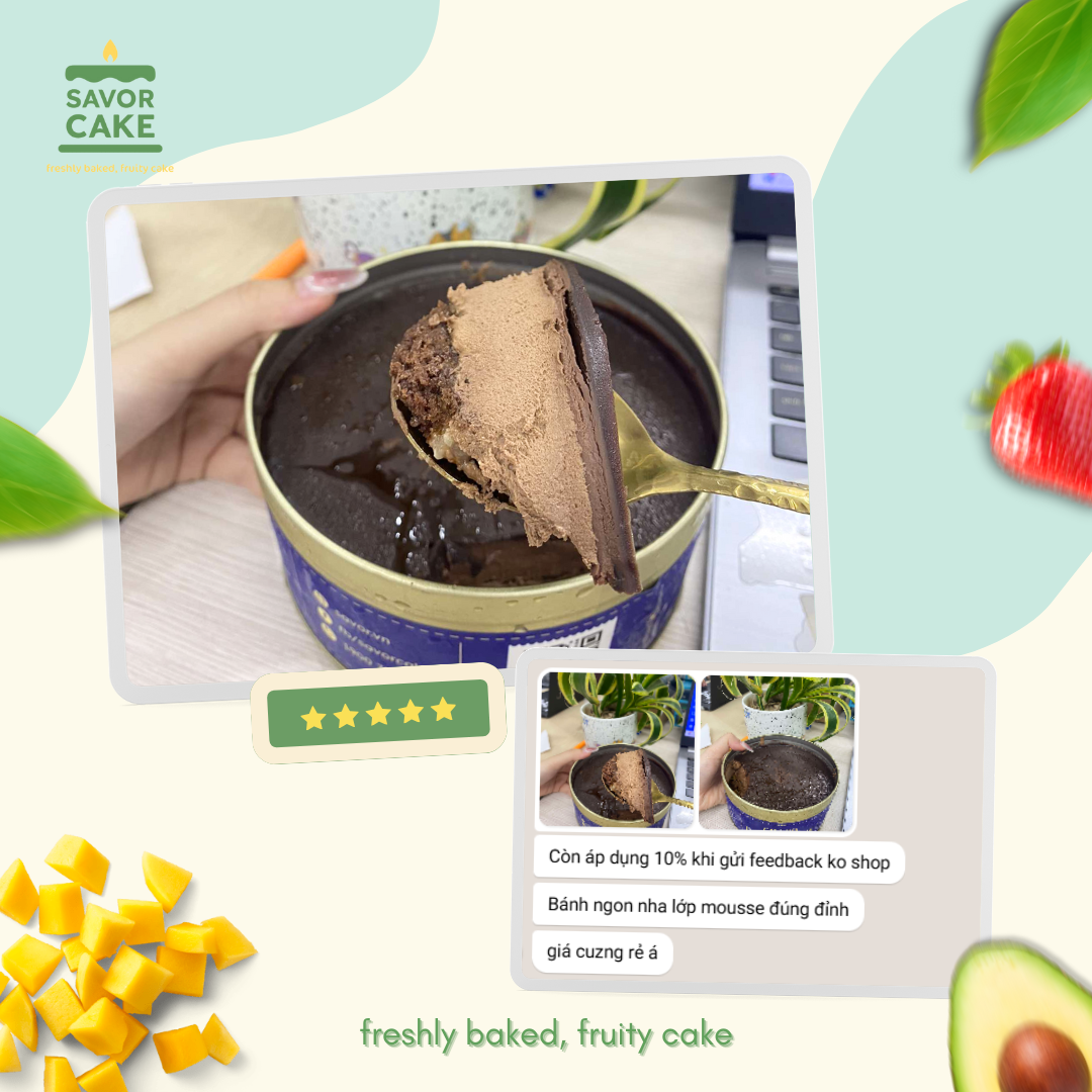 ảnh feedback bánh savor