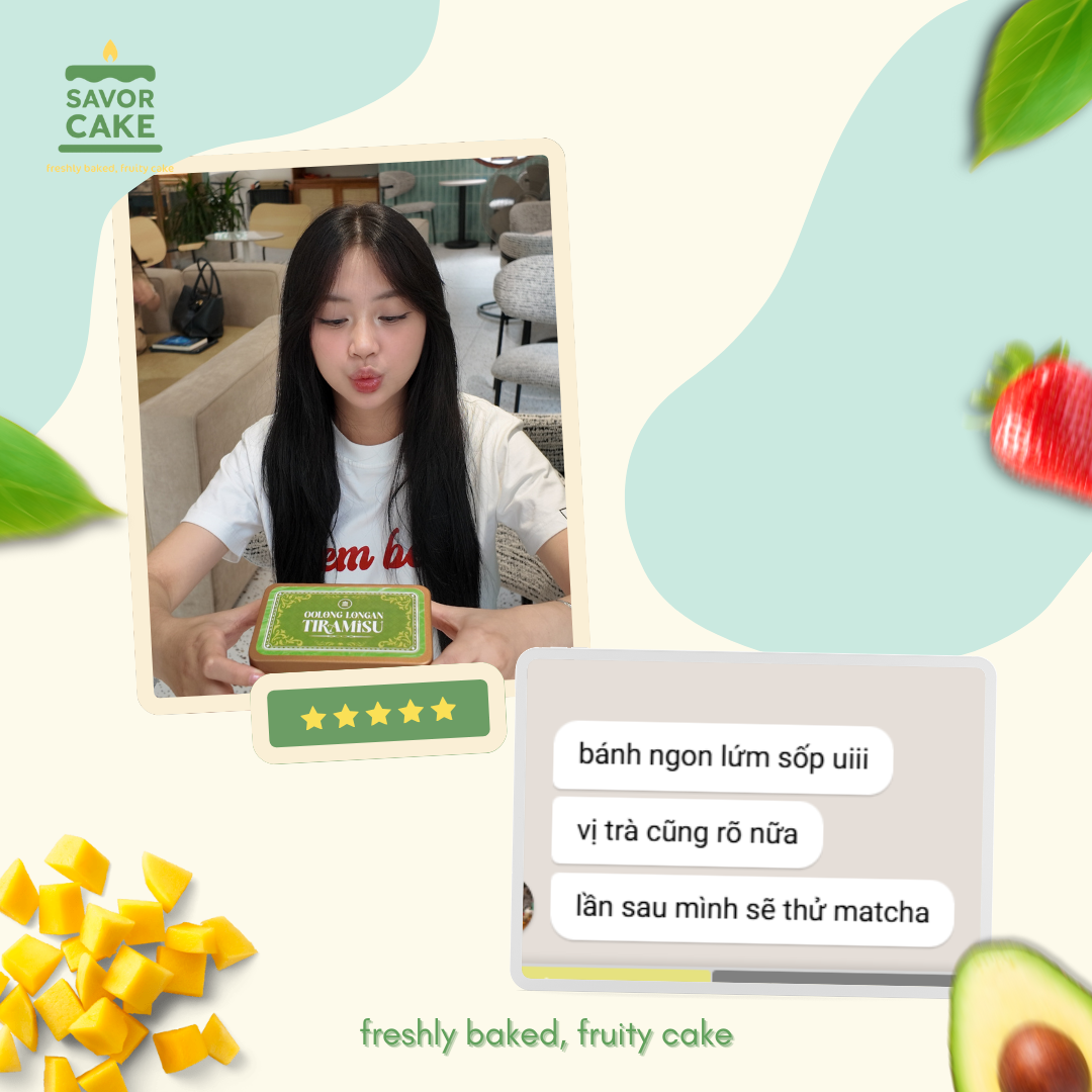 ảnh feedback bánh savor