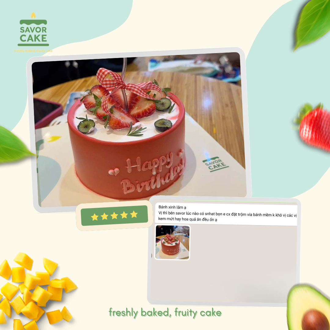 ảnh feedback bánh savor