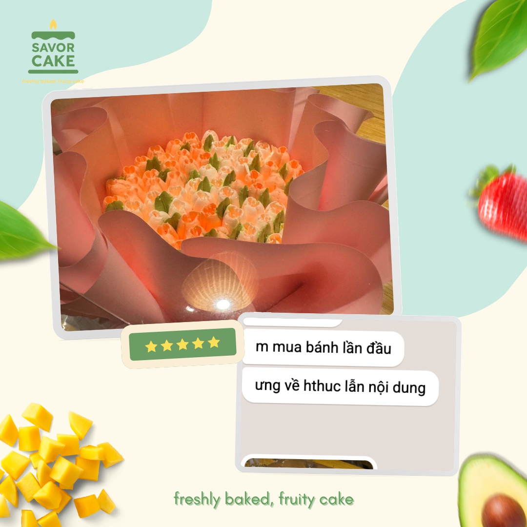 ảnh feedback bánh savor