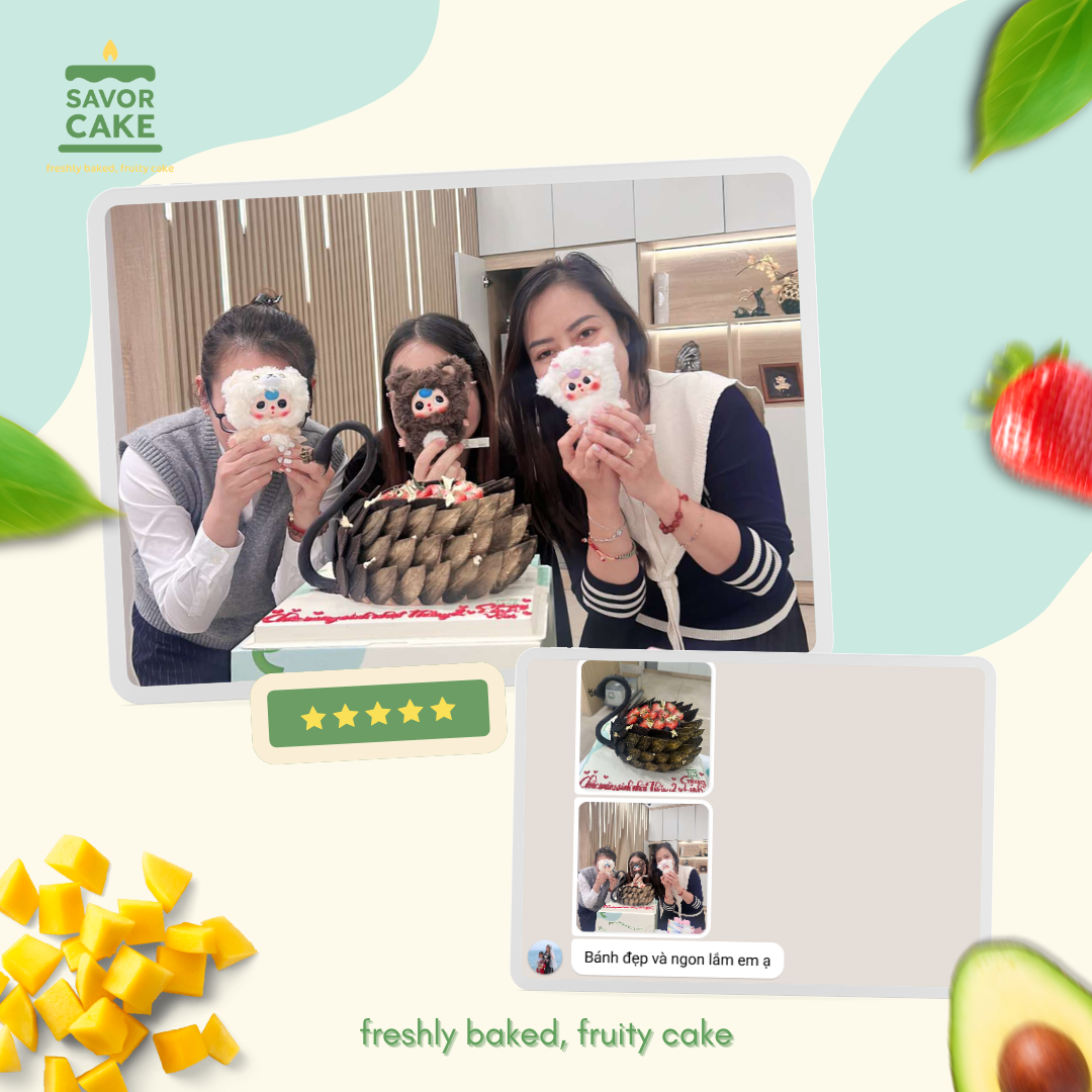 ảnh feedback bánh savor