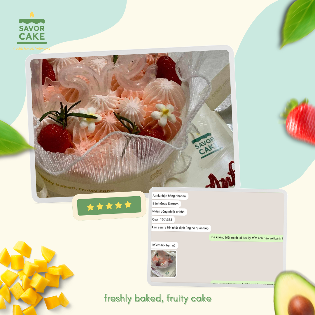 ảnh feedback bánh savor