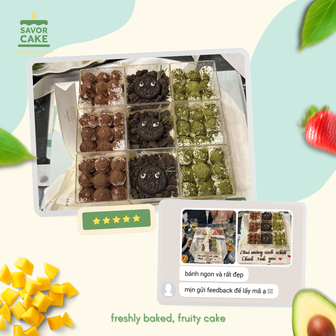 ảnh feedback bánh savor