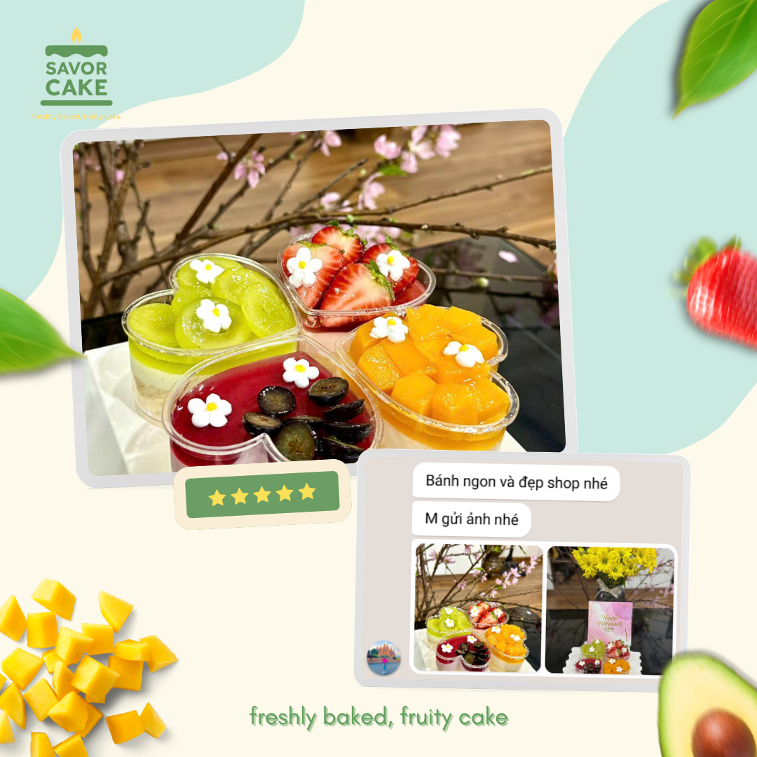ảnh feedback bánh savor