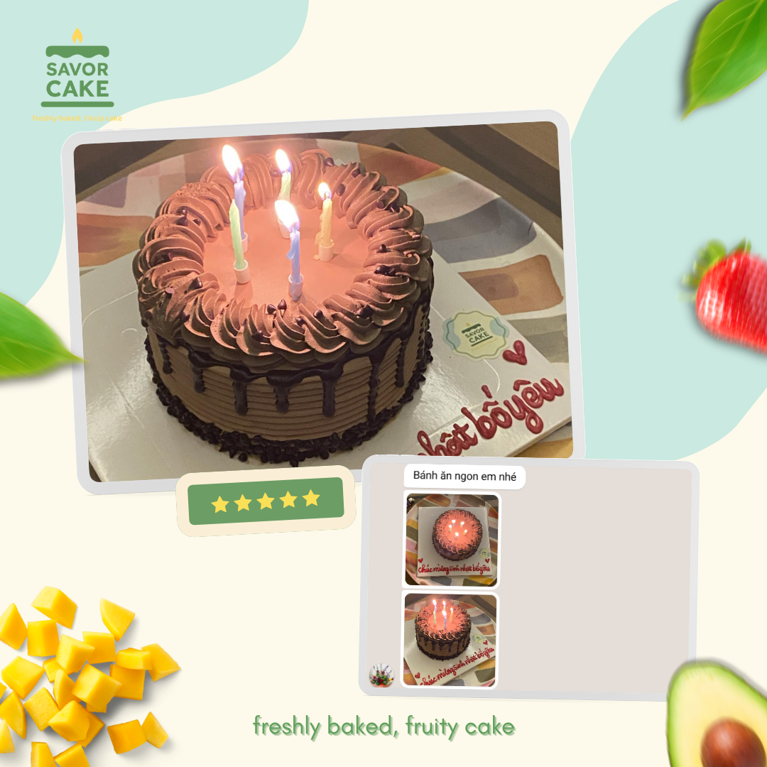 ảnh feedback bánh savor