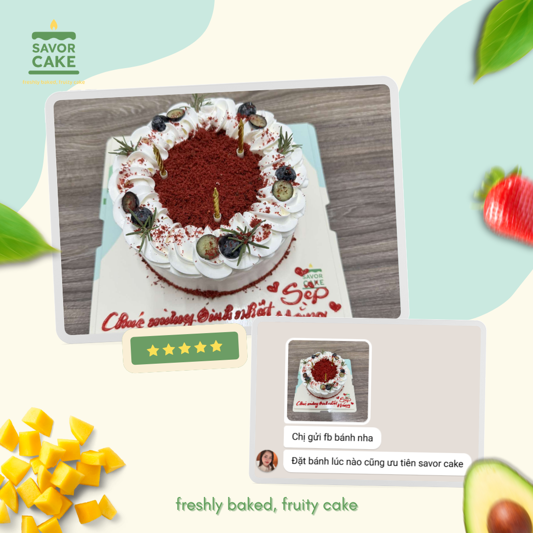 ảnh feedback bánh savor