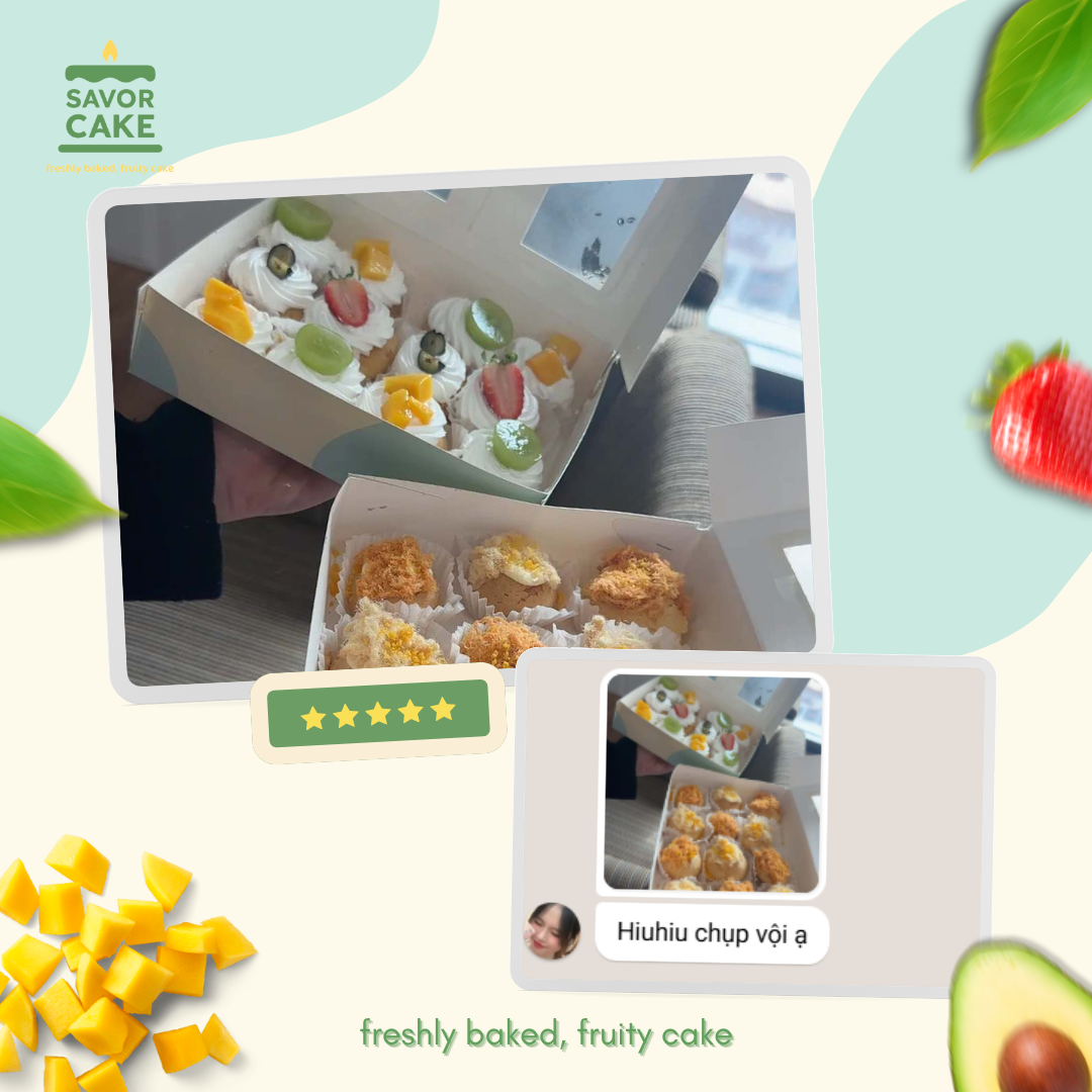 ảnh feedback bánh savor