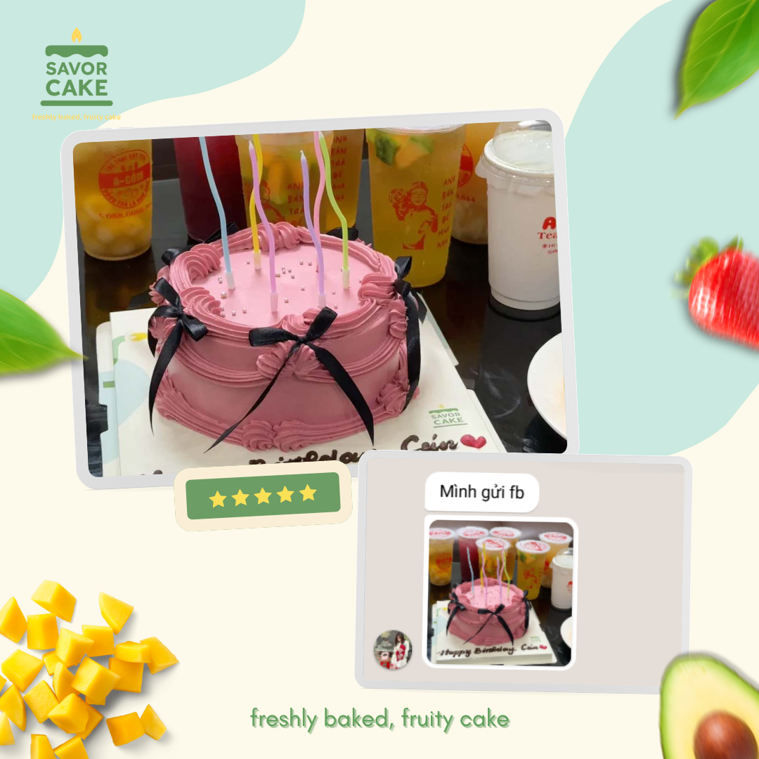 ảnh feedback bánh savor